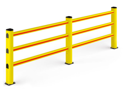 Image of a PED 150 ORANGE LINE Pedestrian Safety Barriers Protection System