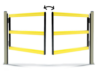 Image of a DP 90 SWING DOUBLE Safety Gate Protection System